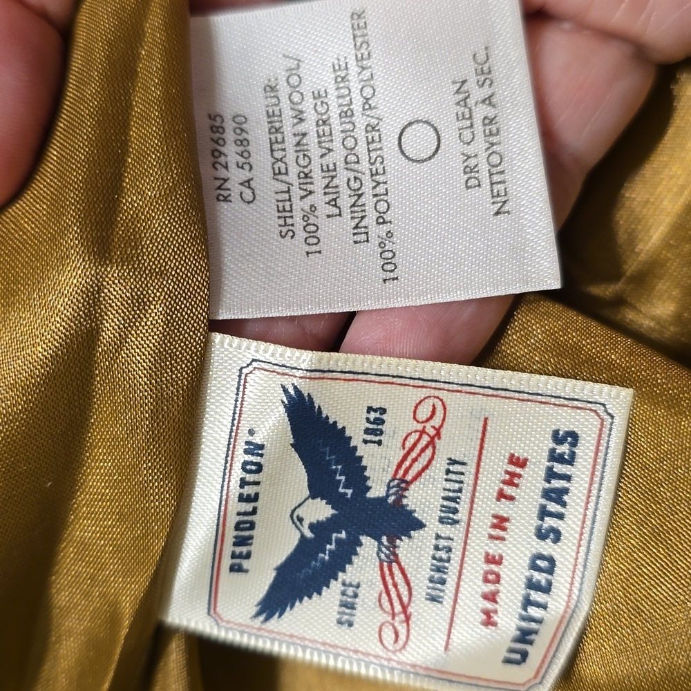 Pendleton Red And Yellow Patterned A-Line Skirt - image 5